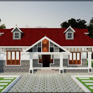 villa Tulunadu Style Model Villa